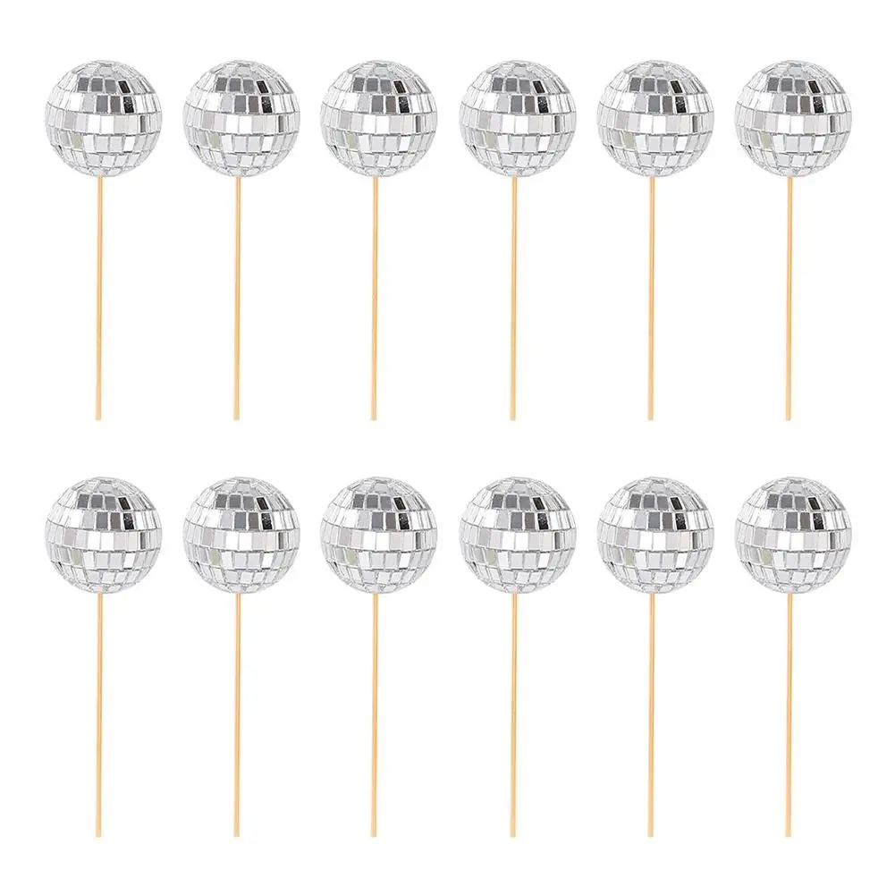Disco Ball Cake Toppers (3/5/12Pcs) Disco Ball Cake Toppers (3/5/12Pcs)