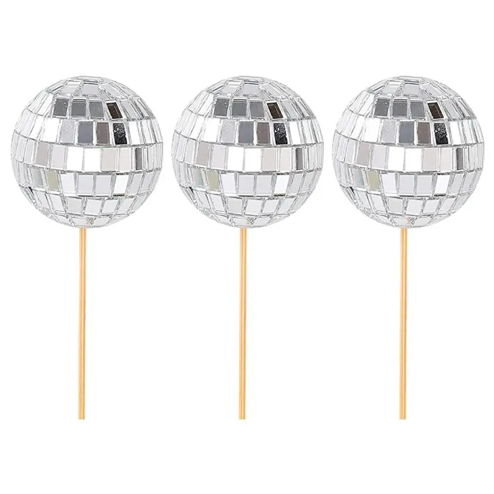 Disco Ball Cake Toppers (3/5/12Pcs) Disco Ball Cake Toppers (3/5/12Pcs)