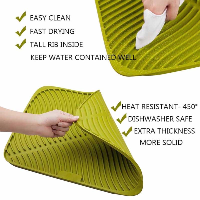 Dish Drying Mat Silicone Counter Mat Dish Drying Mat Silicone Counter Mat