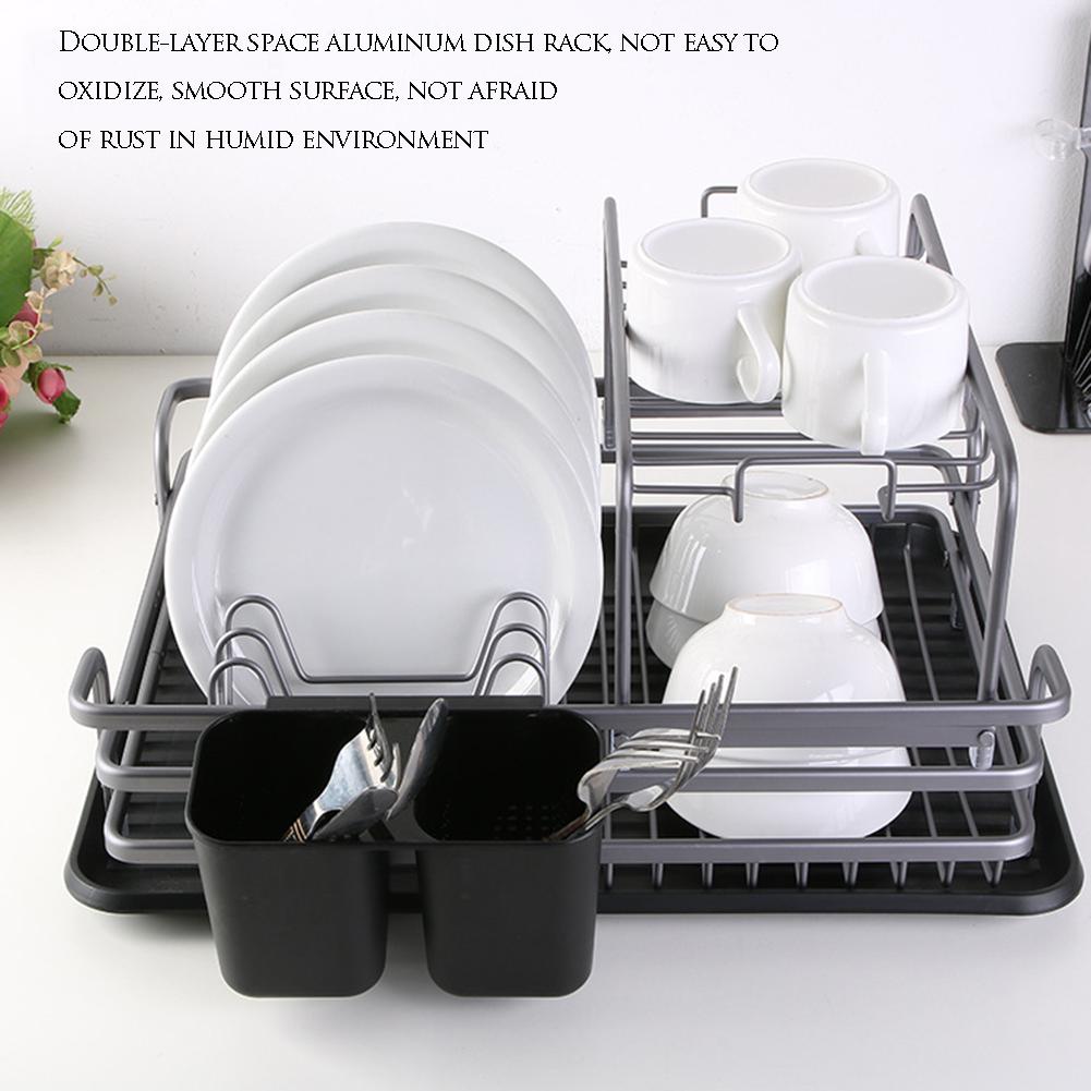Dish Rack with Tray Kitchen Organizer Dish Rack with Tray Kitchen Organizer