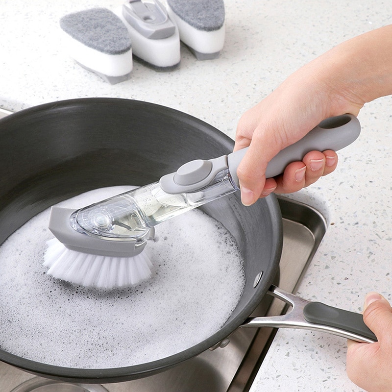 Dishes Cleaning Brush Soap Dispenser Dishes Cleaning Brush Soap Dispenser