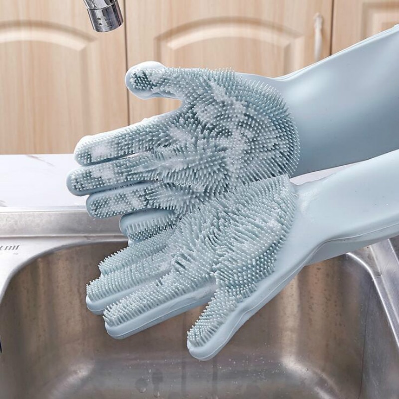 Dishwashing Gloves with Scrubber For Cleaning Dishwashing Gloves with Scrubber For Cleaning