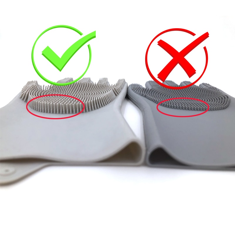 Dishwashing Rubber Scrubber Gloves (1 Pair) Dishwashing Rubber Scrubber Gloves (1 Pair)