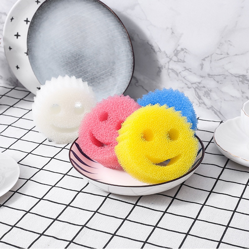 Dishwashing Smiley Face Sponges (4pcs) Dishwashing Smiley Face Sponges (4pcs)