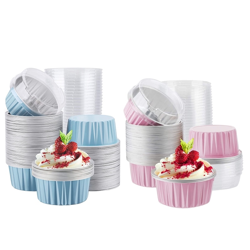 Disposable Baking Pans with Cover (100Pcs) Disposable Baking Pans with Cover (100Pcs)