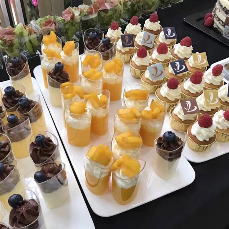 Disposable Clear Plastic Dessert Cups (30 pcs)