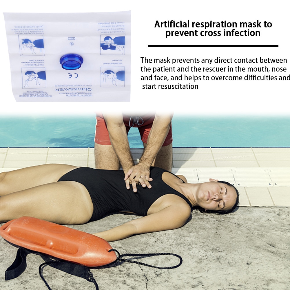 Disposable CPR Mouth Guard Breathing Mask