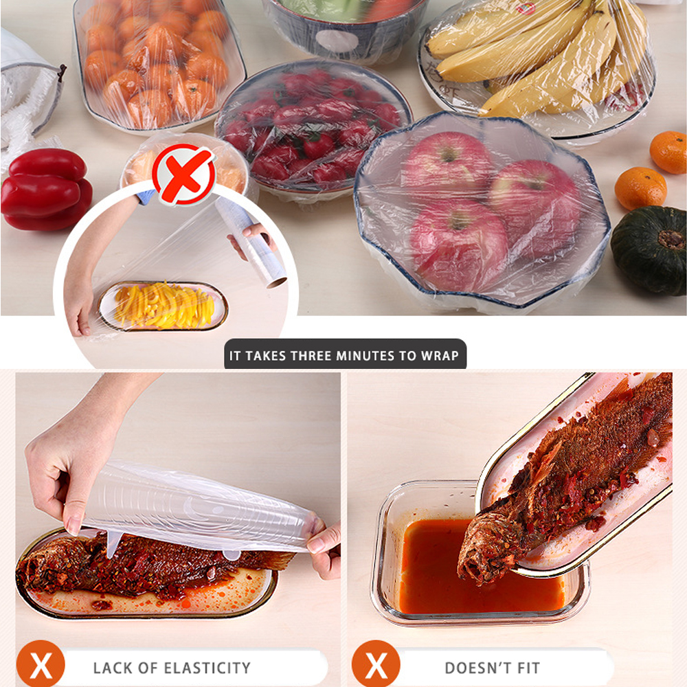 Disposable Elastic Food Covers (100pcs) Disposable Elastic Food Covers (100pcs)