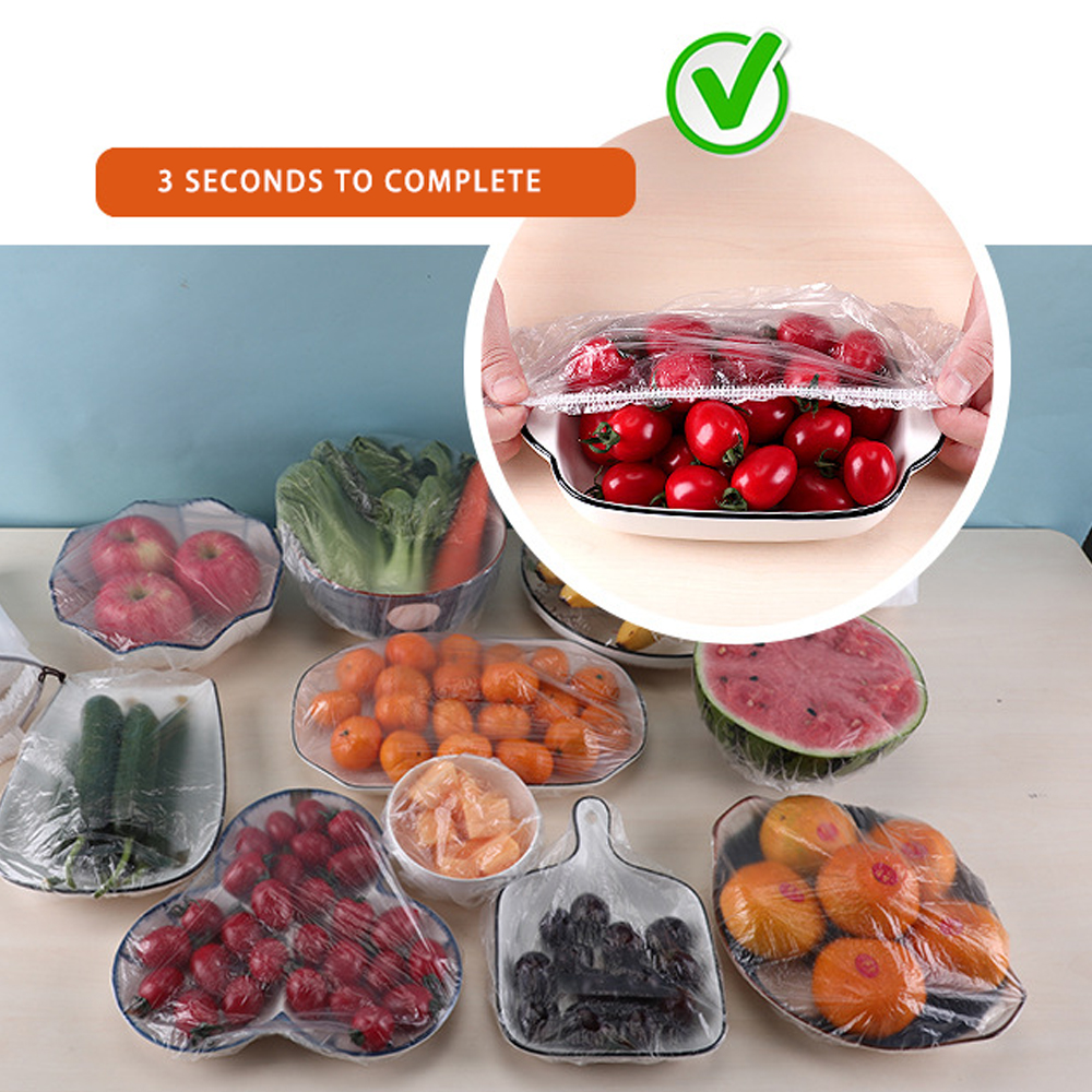 Disposable Elastic Food Covers (100pcs) Disposable Elastic Food Covers (100pcs)