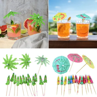 Disposable Paper Umbrellas for Drinks (50 pcs) Disposable Paper Umbrellas for Drinks (50 pcs)