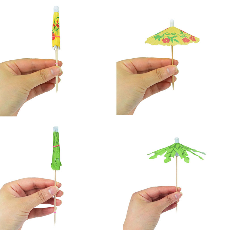 Disposable Paper Umbrellas for Drinks (50 pcs) Disposable Paper Umbrellas for Drinks (50 pcs)