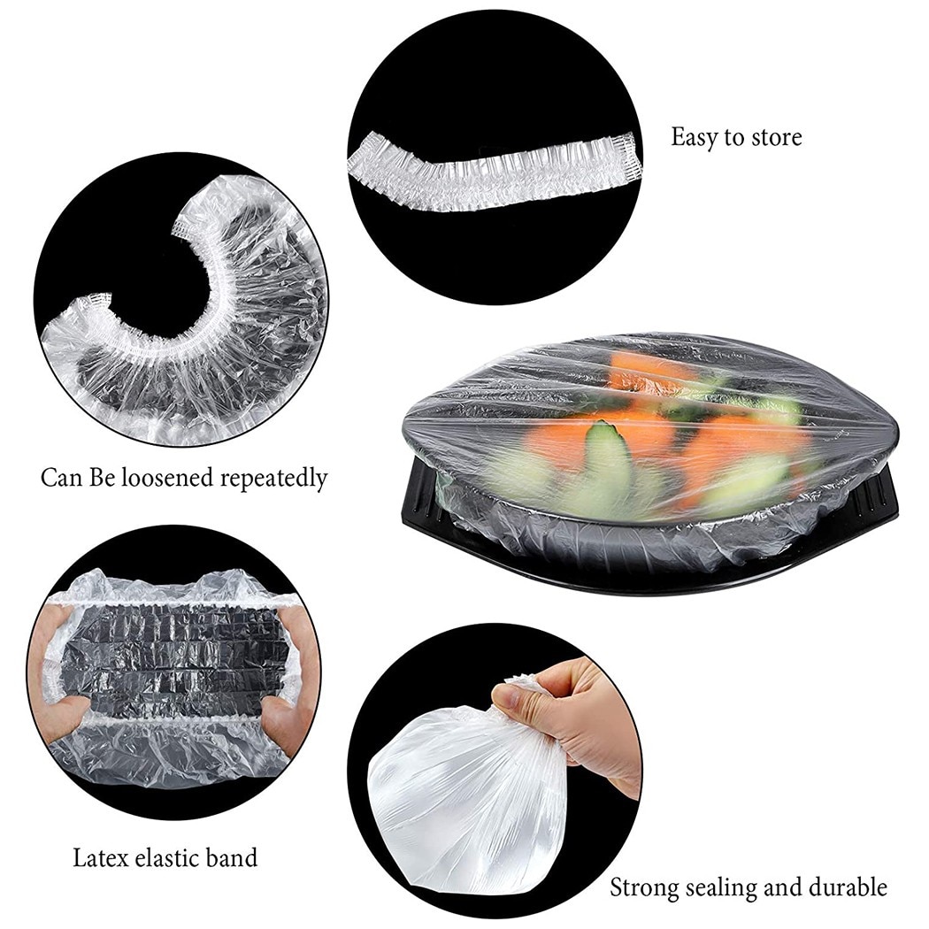 Disposable Plastic Bowl Covers (100pcs) Disposable Plastic Bowl Covers (100pcs)