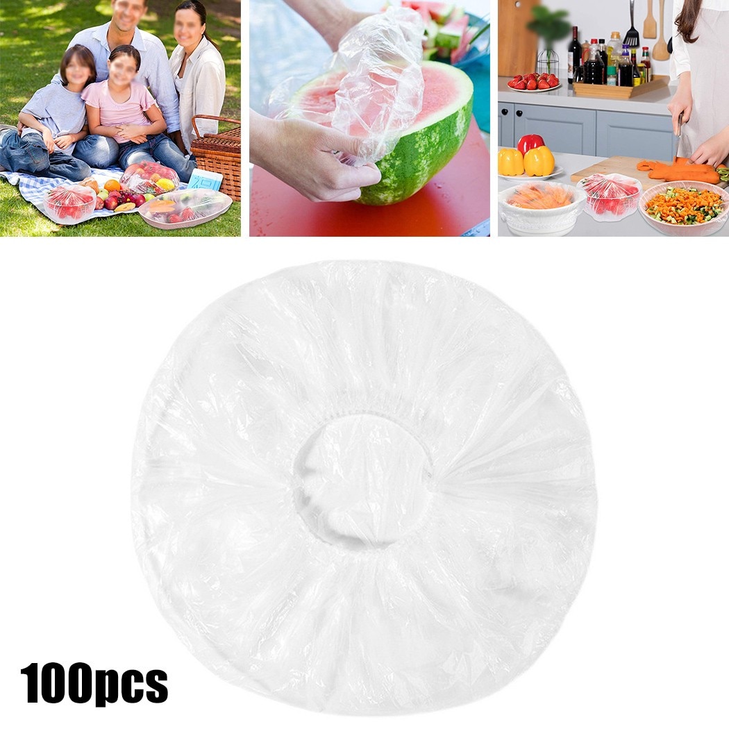 Disposable Plastic Bowl Covers (100pcs) Disposable Plastic Bowl Covers (100pcs)