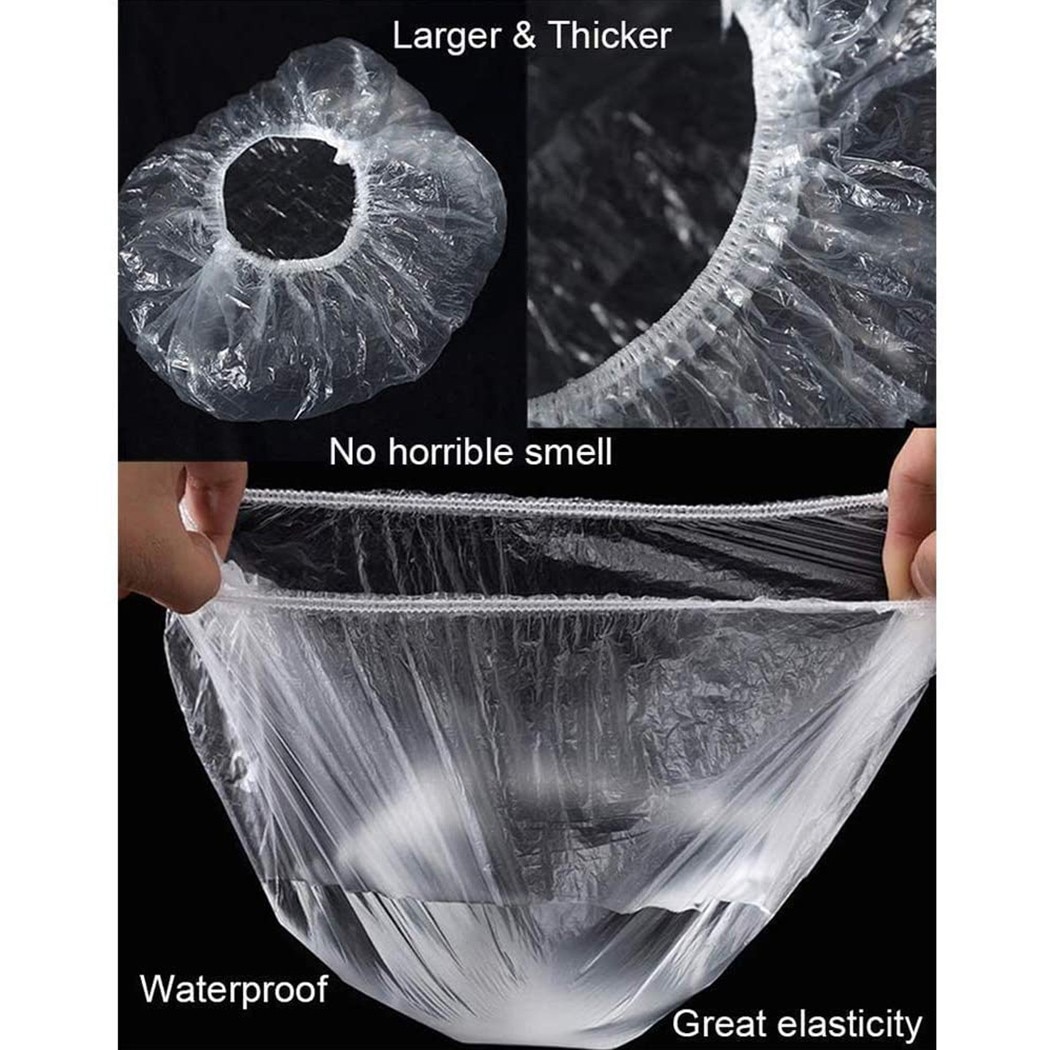 Disposable Plastic Bowl Covers (100pcs) Disposable Plastic Bowl Covers (100pcs)