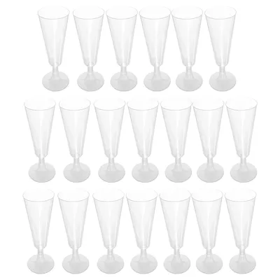 Disposable Plastic Champagne Cups (20 pcs)