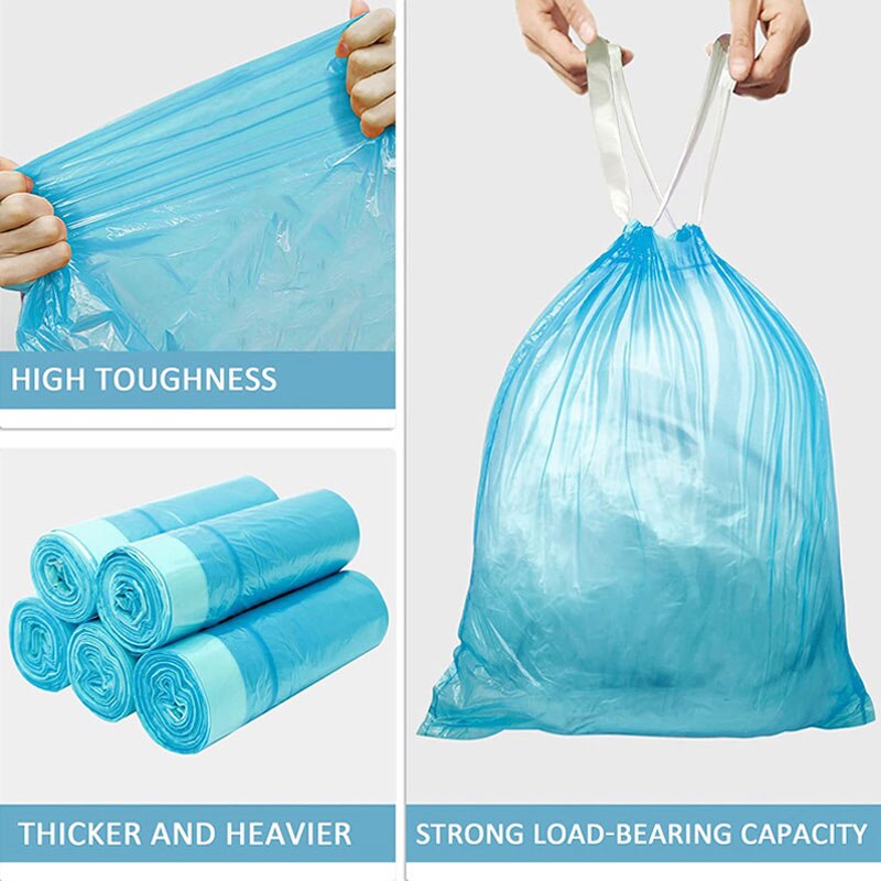 Disposable Plastic Drawstring Garbage Bags (30 pcs) Disposable Plastic Drawstring Garbage Bags (30 pcs)