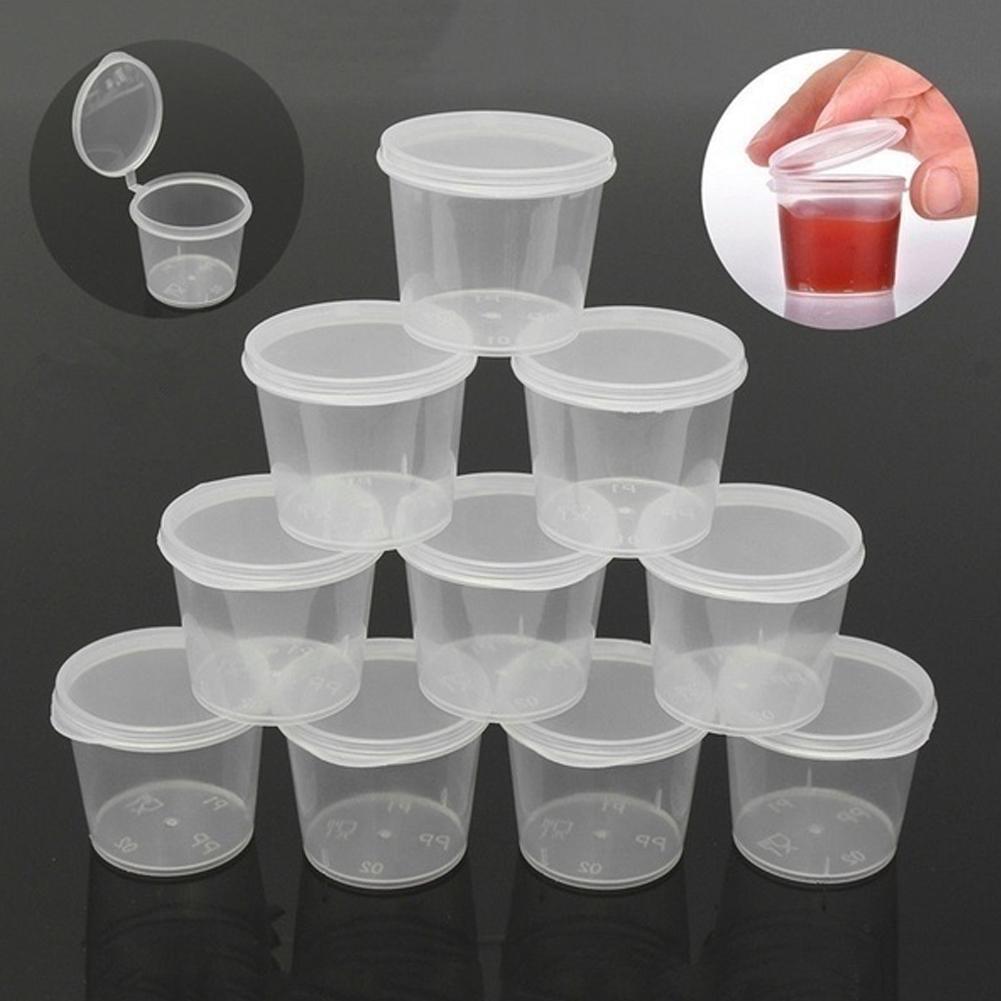 Disposable Plastic Sauce Containers (100pcs)