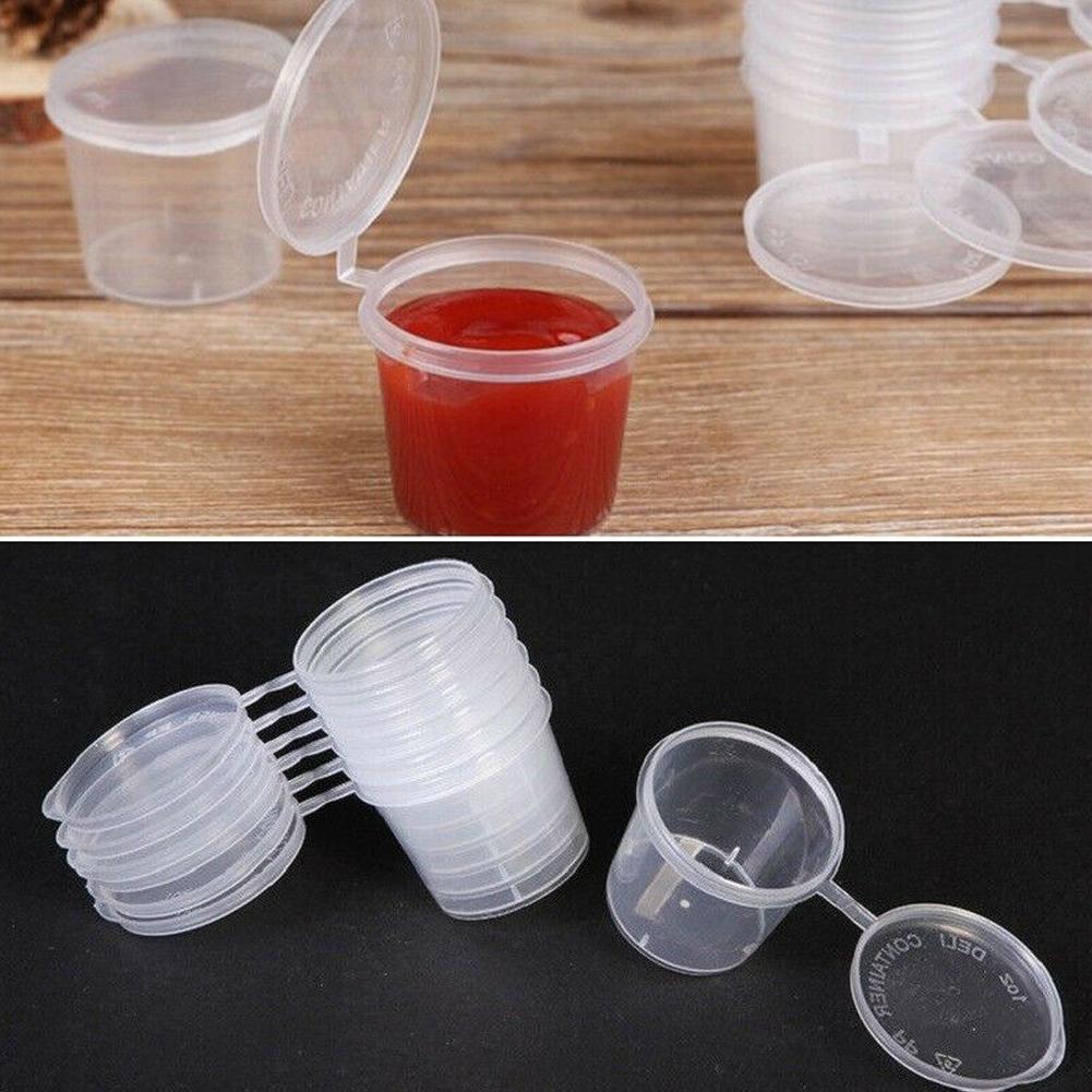 Disposable Plastic Sauce Containers (100pcs)