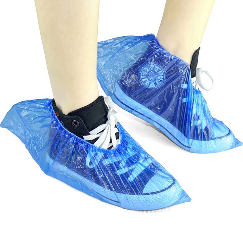 Disposable Plastic Shoe Covers (100 Pcs)
