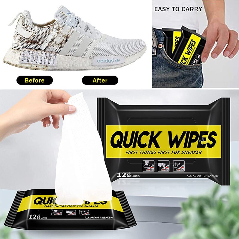 Disposable Shoe Cleaner Wipes (12 Wipes) Disposable Shoe Cleaner Wipes (12 Wipes)