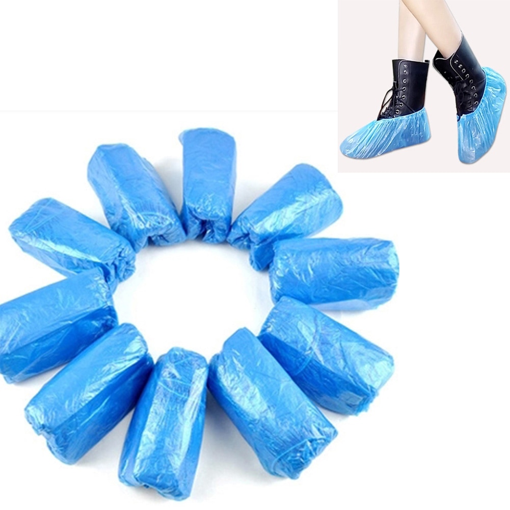 Disposable Shoe Covers Plastic Material(100pcs) Disposable Shoe Covers Plastic Material(100pcs)