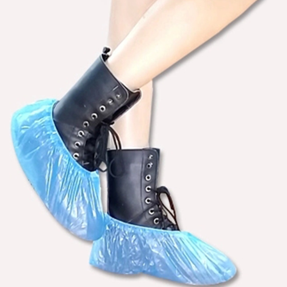 Disposable Shoe Covers Plastic Material(100pcs) Disposable Shoe Covers Plastic Material(100pcs)