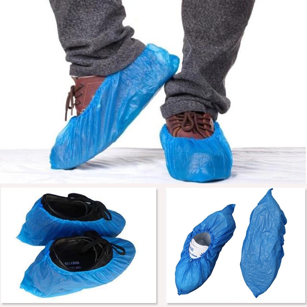 Disposable Shoe Covers Plastic Material(100pcs) Disposable Shoe Covers Plastic Material(100pcs)