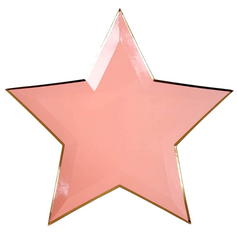 Disposable Star Paper Plates (8pcs)