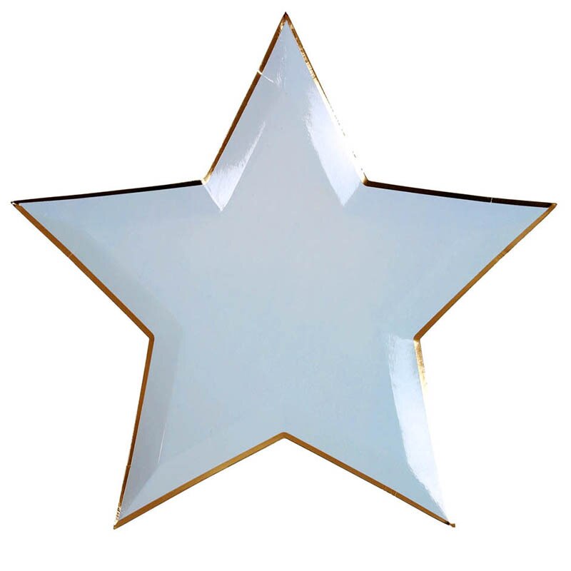 Disposable Star Paper Plates (8pcs)