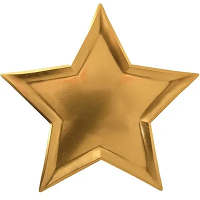 Disposable Star Paper Plates (8pcs)