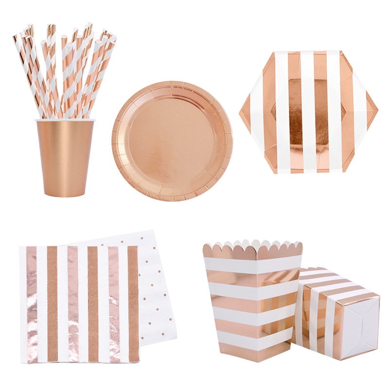 Disposable Tablewares Metallic Design Disposable Tablewares Metallic Design