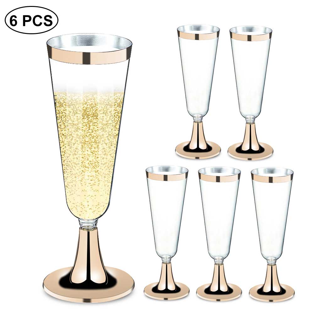 Disposable Wine Glasses Party Supply (6 pcs) Disposable Wine Glasses Party Supply (6 pcs)