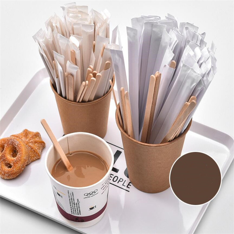 Disposable Wooden Drink Stirrers (100pc)