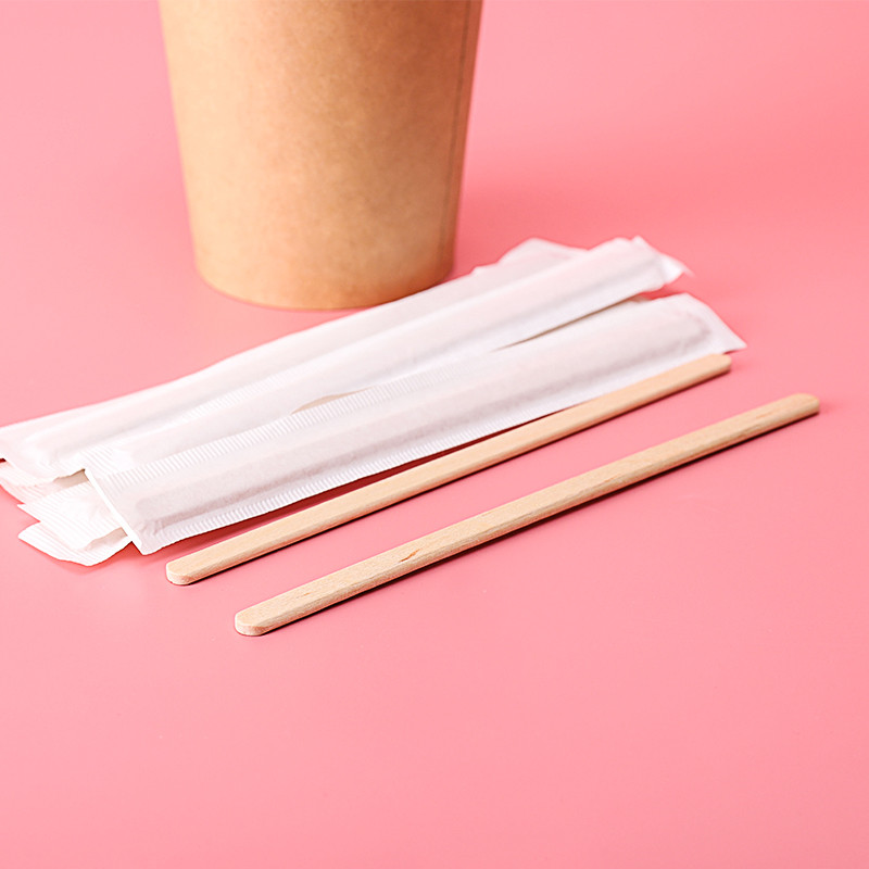 Disposable Wooden Drink Stirrers (100pc)