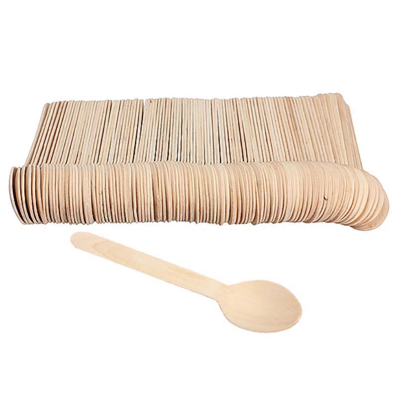Disposable Wooden Ice cream Spoons (100pc)