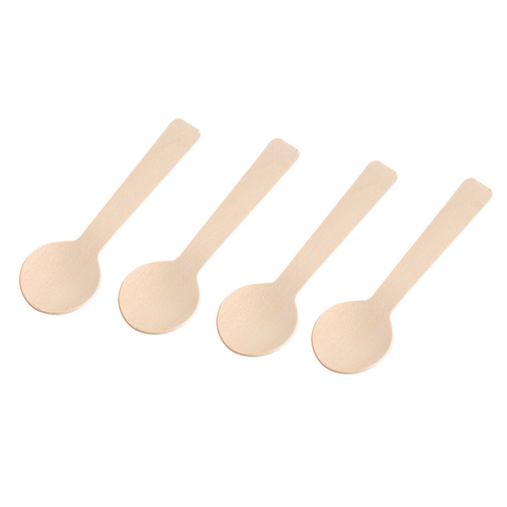 Disposable Wooden Ice cream Spoons (100pc)