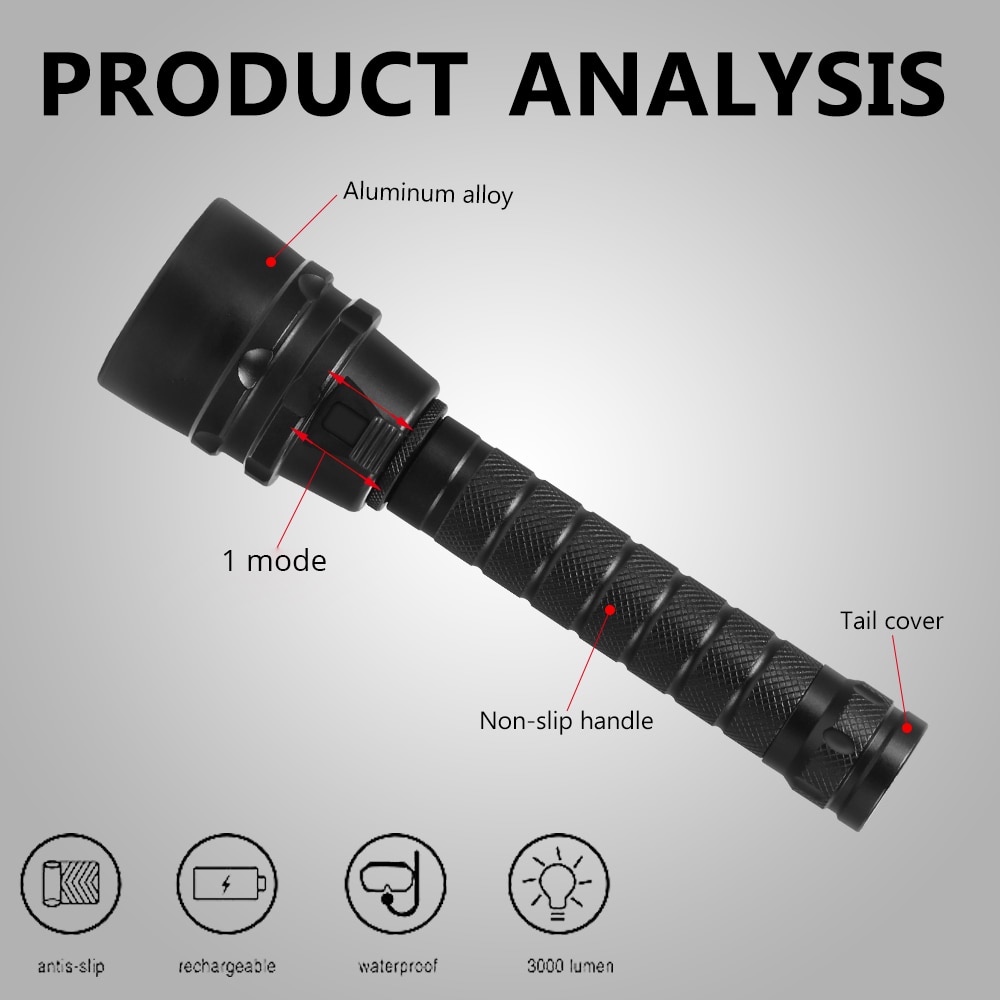 Dive Torch Underwater Flashlight Dive Torch Underwater Flashlight