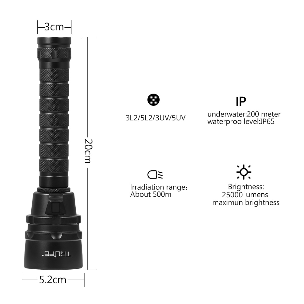 Dive Torch Underwater Flashlight Dive Torch Underwater Flashlight