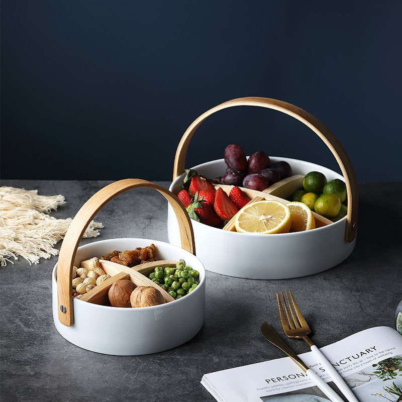 Divided Snack Plate Nordic Style