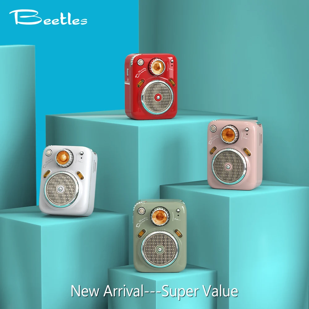 Divoom B-Beetles radio speakers Bluetooth Wireless Mini portable small speakers for girls birthday presents Gift Green Divoom B-Beetles radio speakers Bluetooth Wireless Mini portable small speakers for girls birthday presents Gift Green