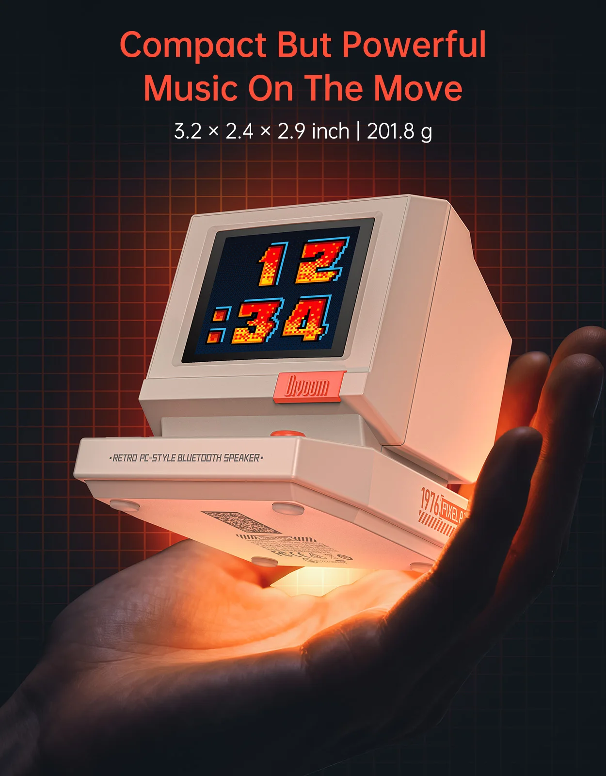 Divoom MiniToo Retro Bluetooth Speaker Portable Pixel Display Music Box Retro Computer Style Speaker Gift Divoom MiniToo Retro Bluetooth Speaker Portable Pixel Display Music Box Retro Computer Style Speaker Gift