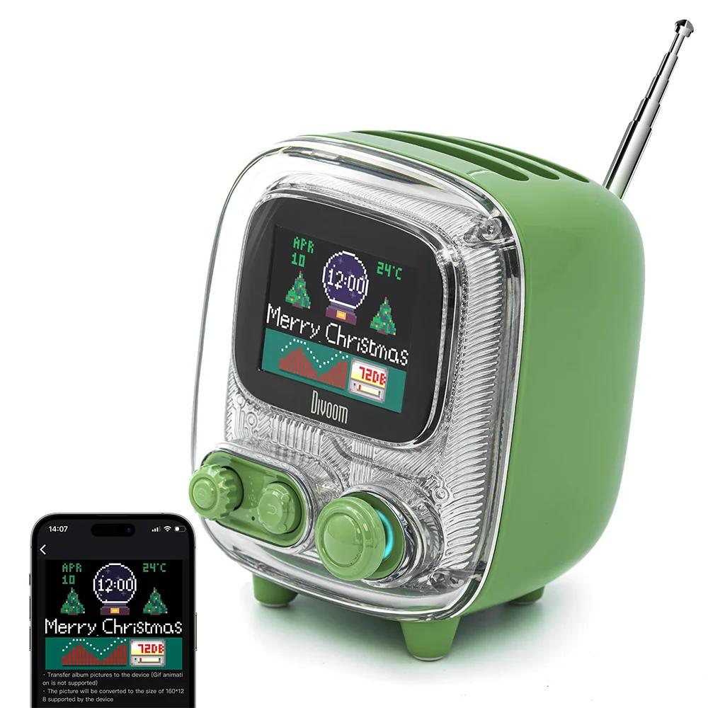 Divoom T-tiivoo-2 Mini Retro Bluetooth Portable Radios AM FM Vintage Sleep Aid Bluetooth Speaker high quality Subwoofer Divoom T-tiivoo-2 Mini Retro Bluetooth Portable Radios AM FM Vintage Sleep Aid Bluetooth Speaker high quality Subwoofer