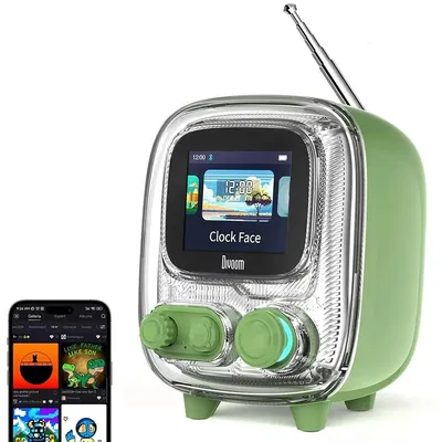 Divoom T-tiivoo-2 Mini Retro White Noise Bluetooth Speaker Portable Vintage Sleep Aid Bluetooth Speaker high quality Divoom T-tiivoo-2 Mini Retro White Noise Bluetooth Speaker Portable Vintage Sleep Aid Bluetooth Speaker high quality