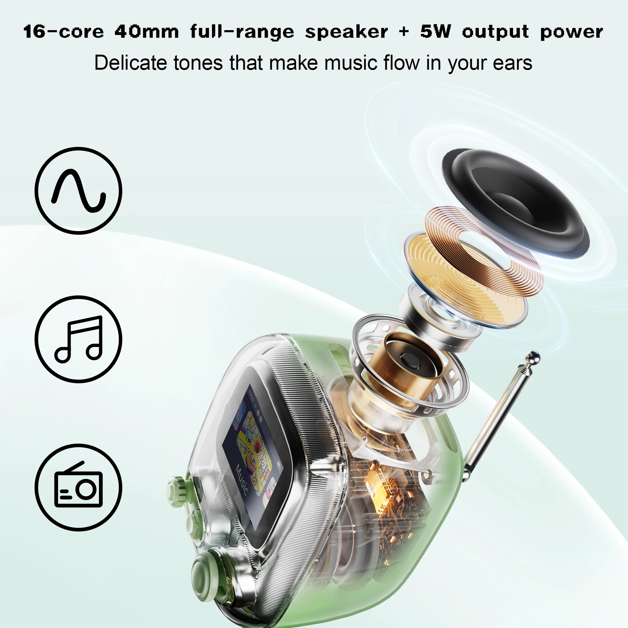 Divoom T-tiivoo-2 Mini Retro White Noise Bluetooth Speaker Portable Vintage Sleep Aid Bluetooth Speaker high quality Divoom T-tiivoo-2 Mini Retro White Noise Bluetooth Speaker Portable Vintage Sleep Aid Bluetooth Speaker high quality