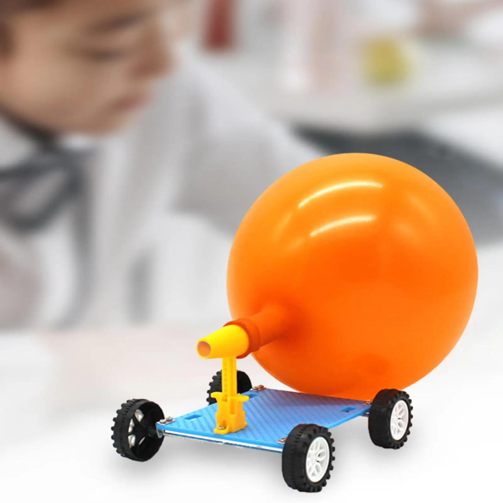 DIY Balloon Car Racer 3D Puzzle Science Experiment Kits Balloon Powered Car for Boy Girls Kids Birthday Gift Children DIY Balloon Car Racer 3D Puzzle Science Experiment Kits Balloon Powered Car for Boy Girls Kids Birthday Gift Children