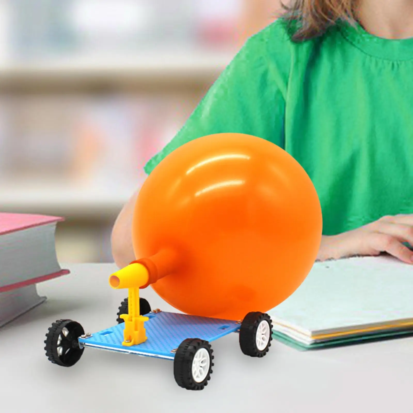 DIY Balloon Car Racer 3D Puzzle Science Experiment Kits Balloon Powered Car for Boy Girls Kids Birthday Gift Children DIY Balloon Car Racer 3D Puzzle Science Experiment Kits Balloon Powered Car for Boy Girls Kids Birthday Gift Children
