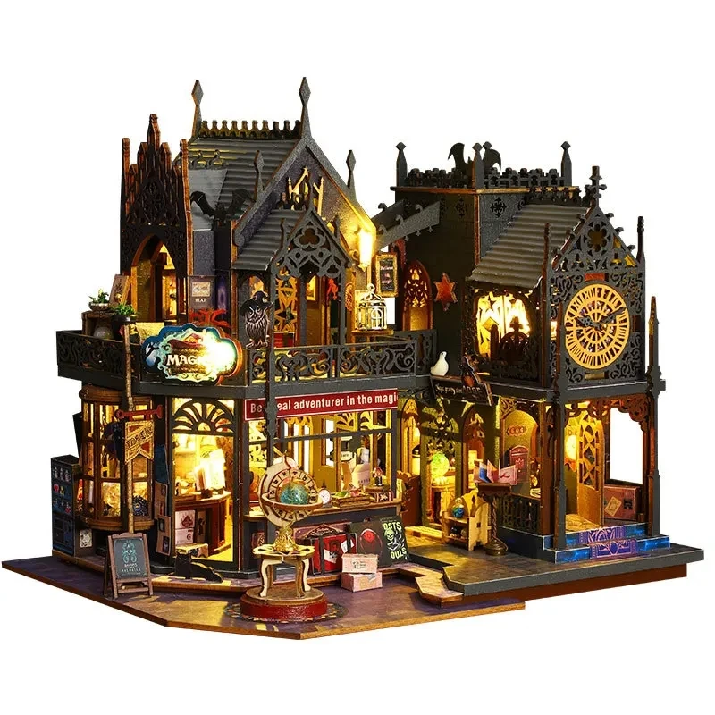 DIY Big Doll House Wooden Case Miniature Furniture Dollhouse Toys for Children Birthday Gifts