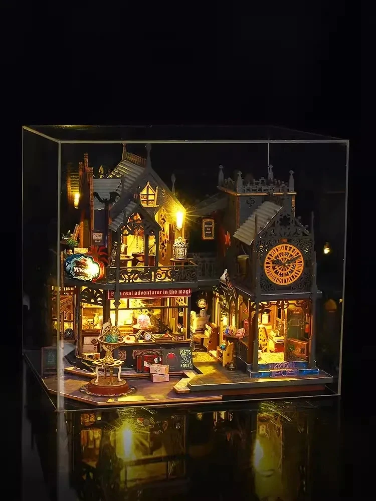 DIY Big Doll House Wooden Case Miniature Furniture Dollhouse Toys for Children Birthday Gifts