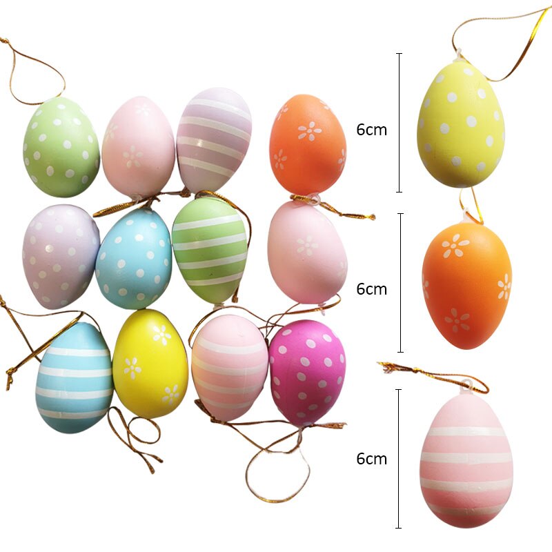 DIY Colorful Foam Easter Eggs (12pcs)