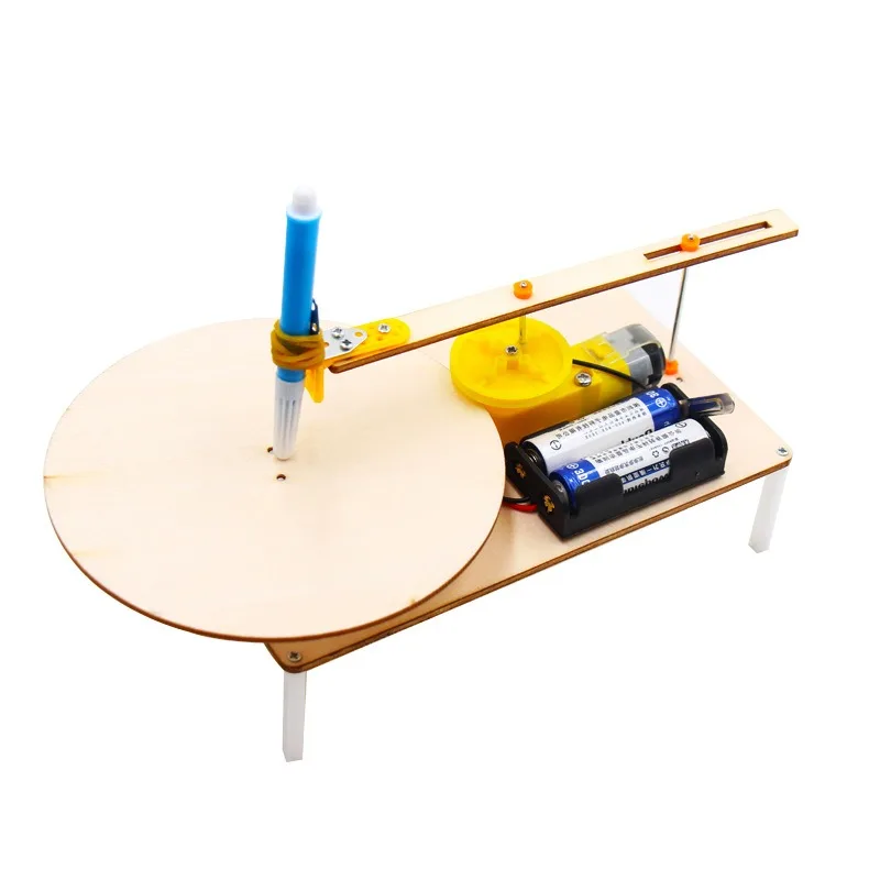 DIY Creative Wooden Electric Plotter Drawing Robot STEM Kids Model Automatic Painting Science Electronics Kits DIY Creative Wooden Electric Plotter Drawing Robot STEM Kids Model Automatic Painting Science Electronics Kits